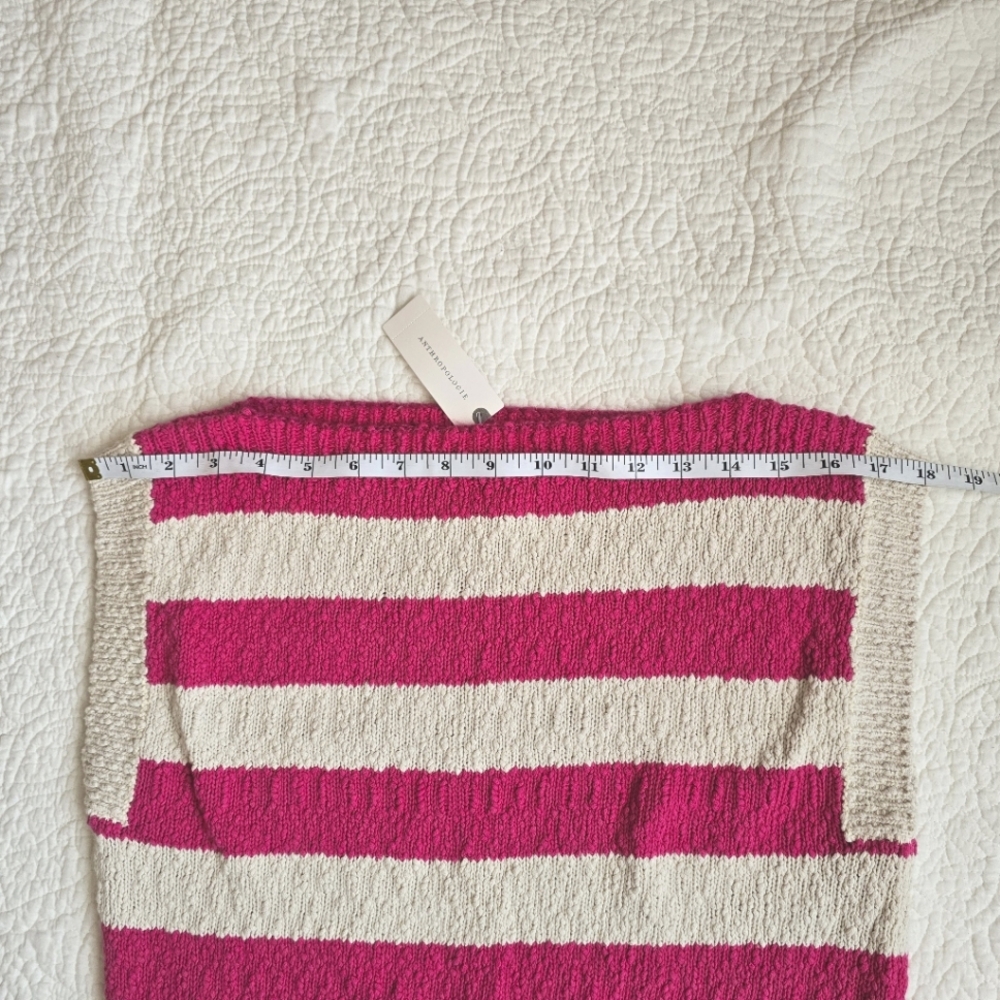 Anthropologie Boatneck Striped Knit Top, Size XS - Picture 2 of 6